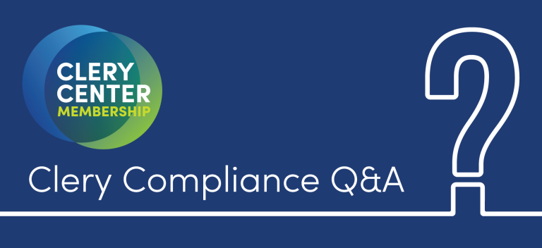 Clery Center - Clery Compliance Q & A