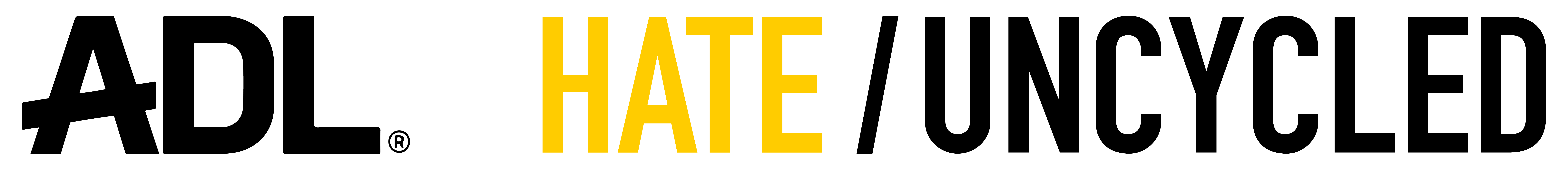 Anti-Defamation League Hate Uncycled logo